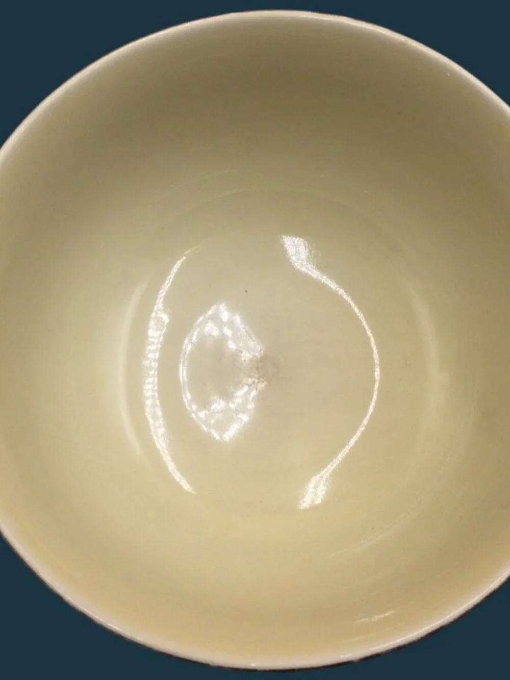 Vintage Hall China Red Poppy Platinum Ring Radiance Mixing Bowl  7.5